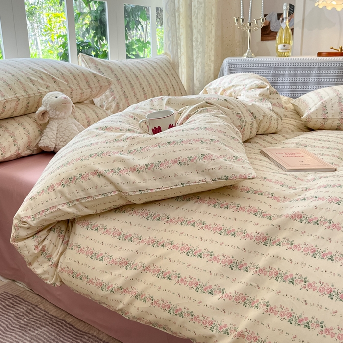 91家纺网 家纺一手货源 找家纺 （总）柠馨 2025秋冬新款全棉印花四件套