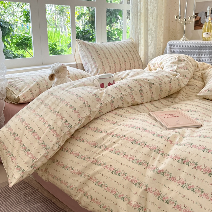 91家纺网 家纺一手货源 找家纺 （总）柠馨 2025秋冬新款全棉印花四件套