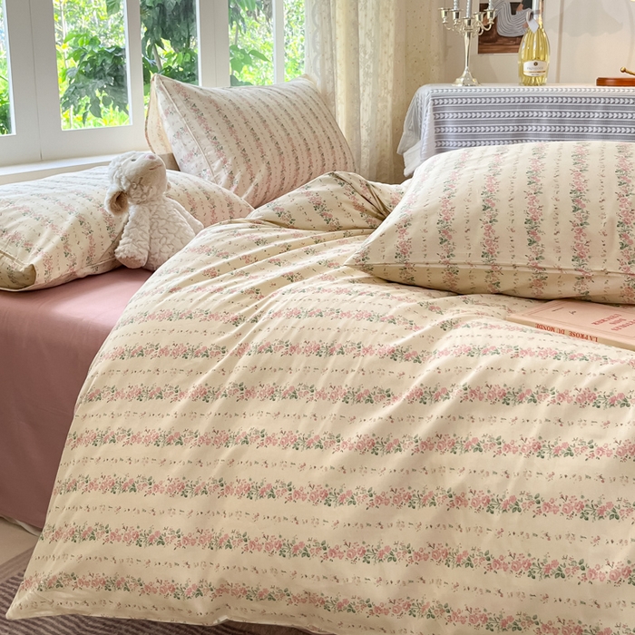 91家纺网 家纺一手货源 找家纺 （总）柠馨 2025秋冬新款全棉印花四件套