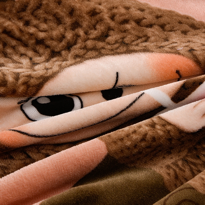 91家纺网 家纺一手货源 找家纺 博兰蒂 2025新款床裙款高克重牛奶绒印花四件套拉布布