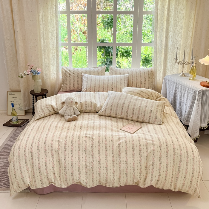 91家纺网 家纺一手货源 找家纺 （总）柠馨 2025秋冬新款全棉印花四件套