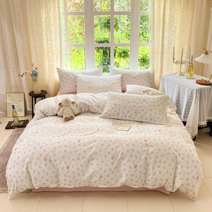 91家纺网 家纺一手货源 找家纺 （总）柠馨 2025秋冬新款全棉印花四件套