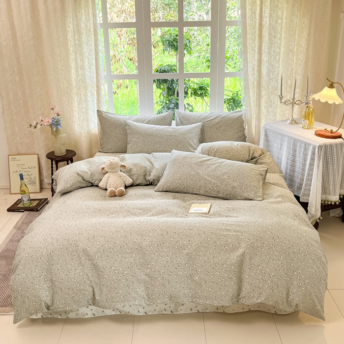 91家纺网 家纺一手货源 找家纺 （总）柠馨 2025秋冬新款全棉印花四件套