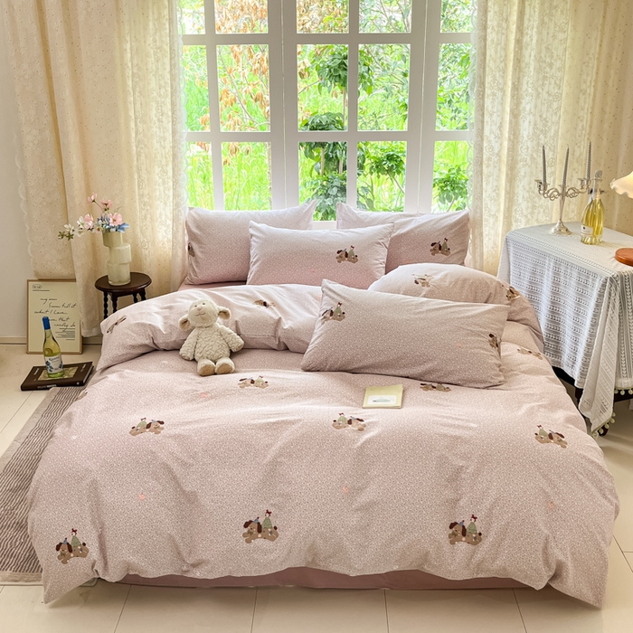 91家纺网 家纺一手货源 找家纺 （总）柠馨 2025秋冬新款全棉印花四件套