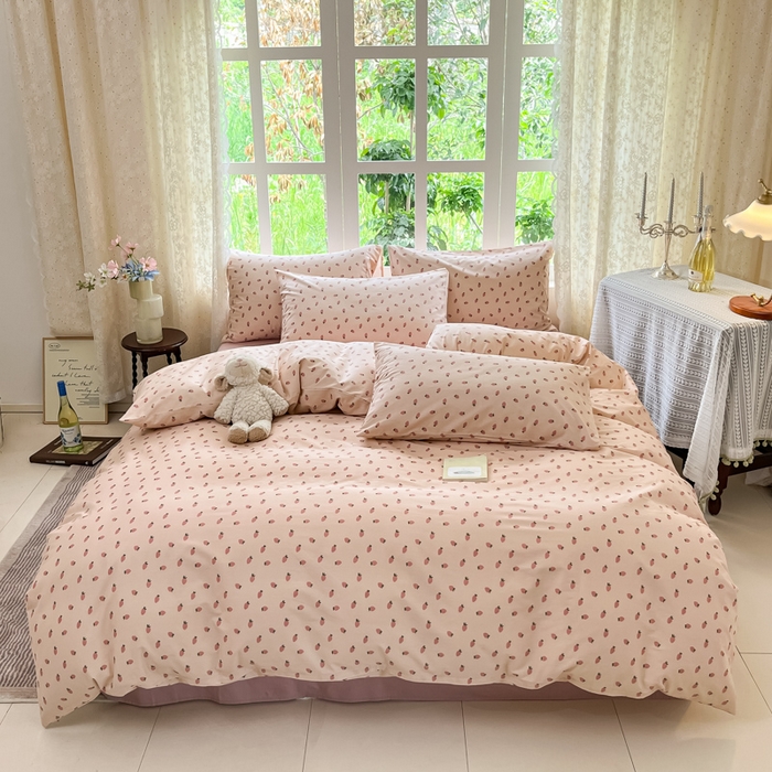 91家纺网 家纺一手货源 找家纺 （总）柠馨 2025秋冬新款全棉印花四件套