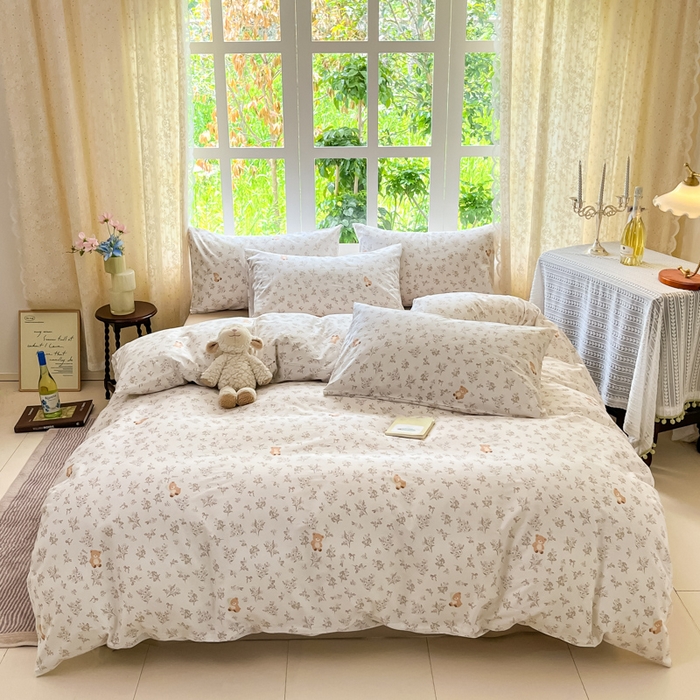 91家纺网 家纺一手货源 找家纺 （总）柠馨 2025秋冬新款全棉印花四件套