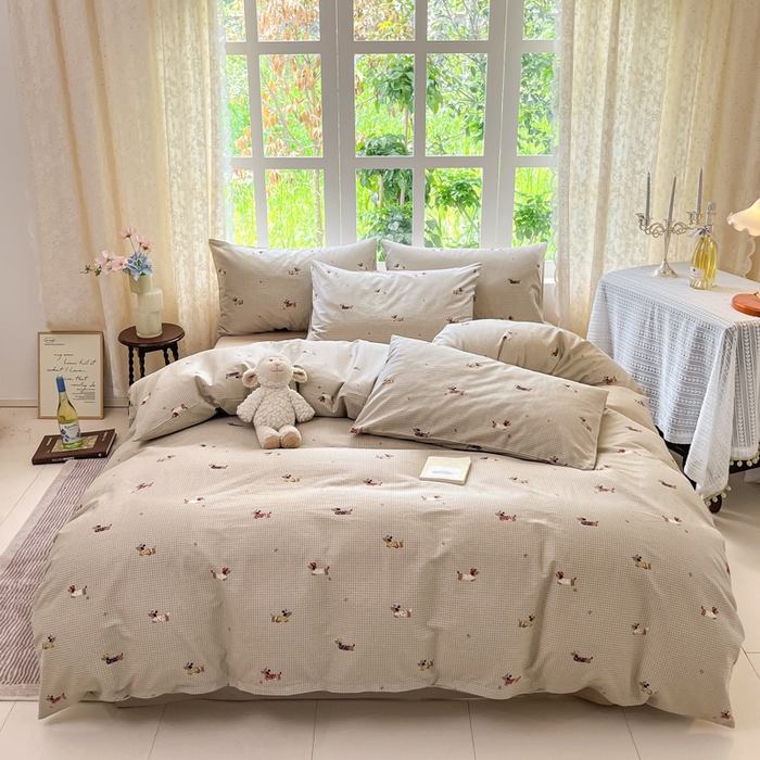 91家纺网 家纺一手货源 找家纺 （总）柠馨 2025秋冬新款全棉印花四件套