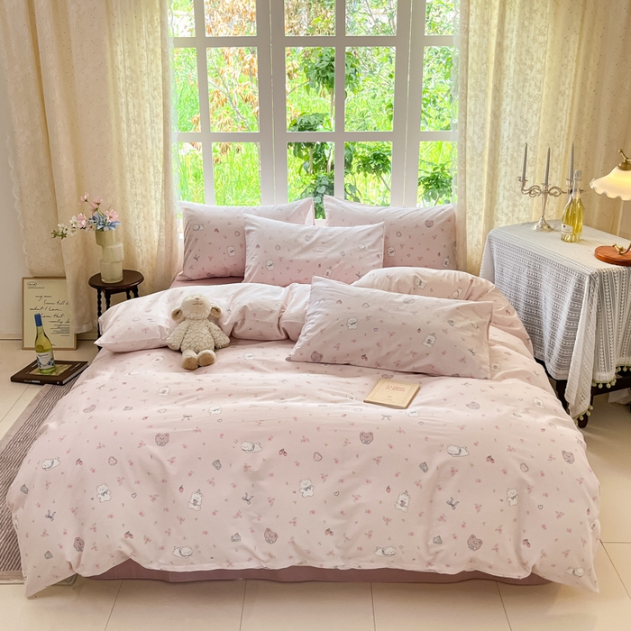 91家纺网 家纺一手货源 找家纺 （总）柠馨 2025秋冬新款全棉印花四件套