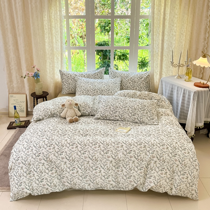 91家纺网 家纺一手货源 找家纺 （总）柠馨 2025秋冬新款全棉印花四件套