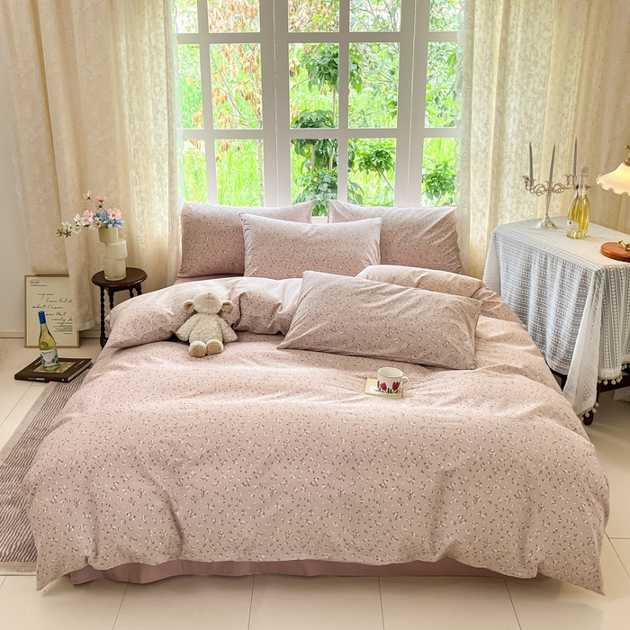 91家纺网 家纺一手货源 找家纺 （总）柠馨 2025秋冬新款全棉印花四件套