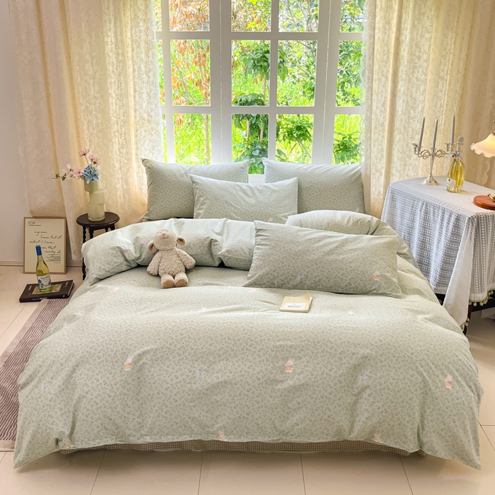 91家纺网 家纺一手货源 找家纺 （总）柠馨 2025秋冬新款全棉印花四件套