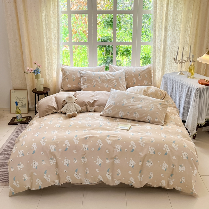 91家纺网 家纺一手货源 找家纺 （总）柠馨 2025秋冬新款全棉印花四件套