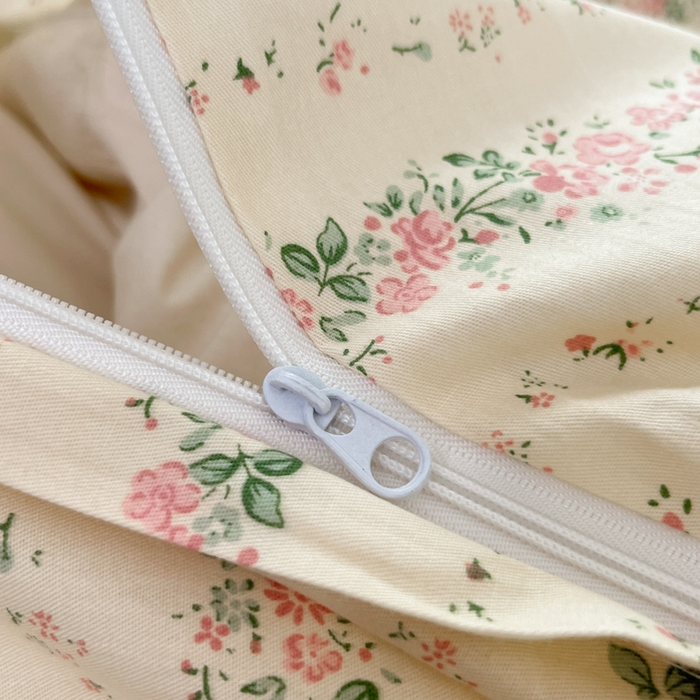 91家纺网 家纺一手货源 找家纺 柠馨 2025秋冬新款全棉印花四件套 粉沫 