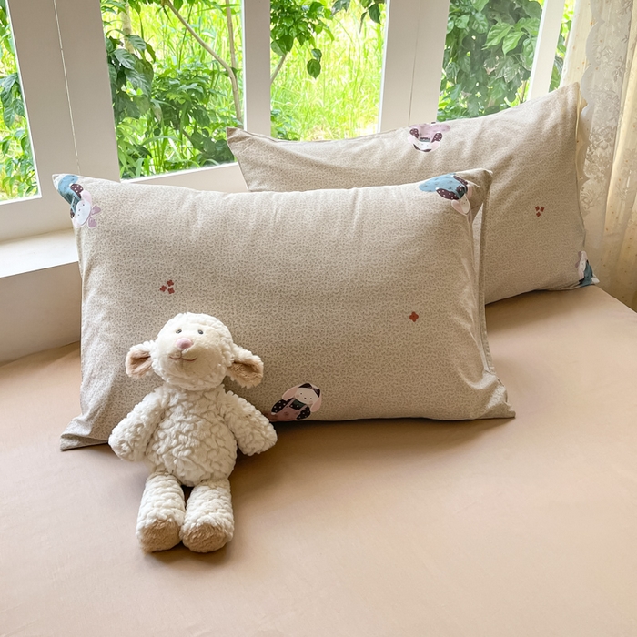 91家纺网 家纺一手货源 找家纺 柠馨 2025秋冬新款全棉印花四件套 光隙兔