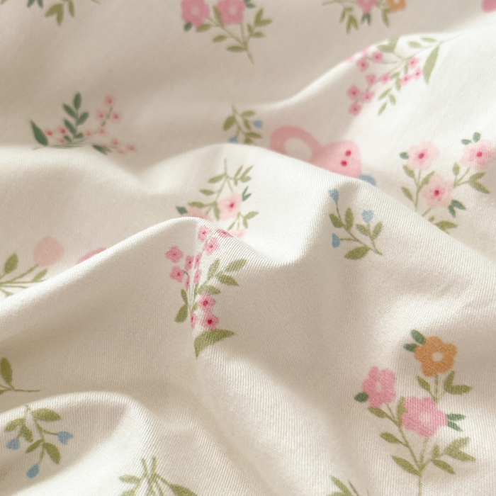 91家纺网 家纺一手货源 找家纺 柠馨 2025秋冬新款全棉印花四件套 红棉兔兔