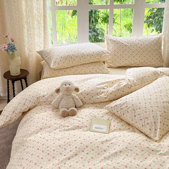 91家纺网 家纺一手货源 找家纺 柠馨 2025秋冬新款全棉印花四件套 花啵兔 