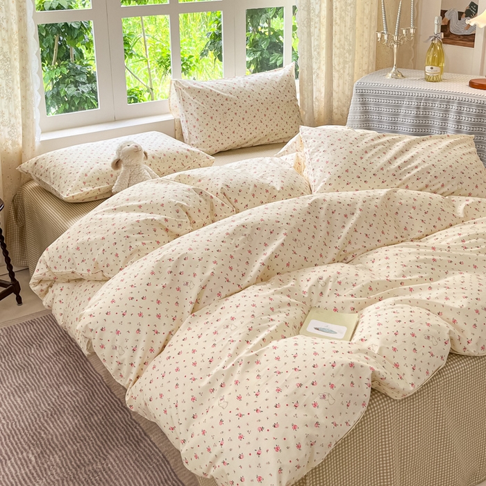 91家纺网 家纺一手货源 找家纺 柠馨 2025秋冬新款全棉印花四件套 花啵兔 