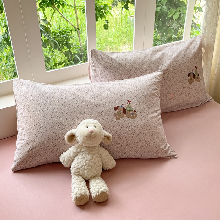 91家纺网 家纺一手货源 找家纺 柠馨 2025秋冬新款全棉印花四件套 花花伙伴