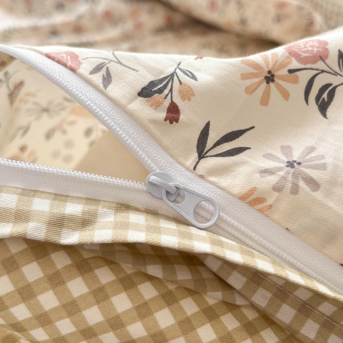 91家纺网 家纺一手货源 找家纺 柠馨 2025秋冬新款全棉印花四件套 花信