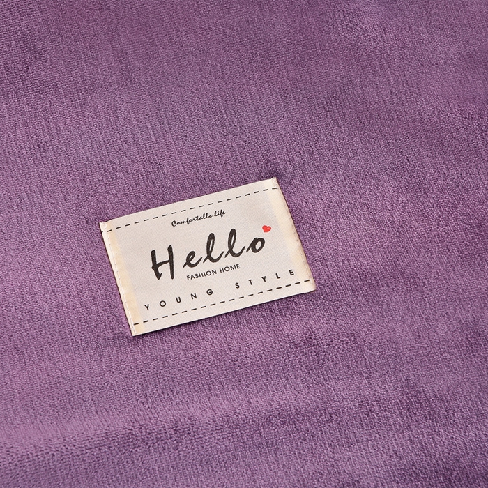 91家纺网 家纺一手货源 找家纺 博兰蒂 2025秋冬新款高克重纯色牛奶绒床裙款四件套墨紫