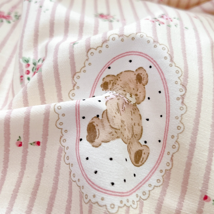 91家纺网 家纺一手货源 找家纺 柠馨 2025秋冬新款全棉印花四件套 花熊噗