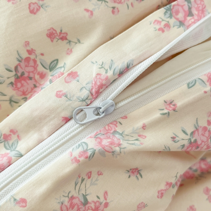 91家纺网 家纺一手货源 找家纺 柠馨 2025秋冬新款全棉印花四件套 花言