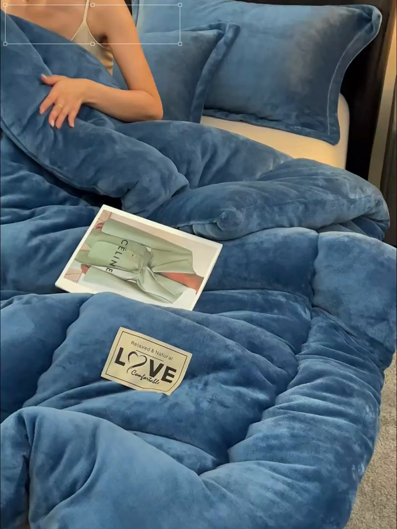 91家纺网 家纺一手货源 找家纺 （总）畅销被业 2025新款双面牛奶绒冬被被子被芯