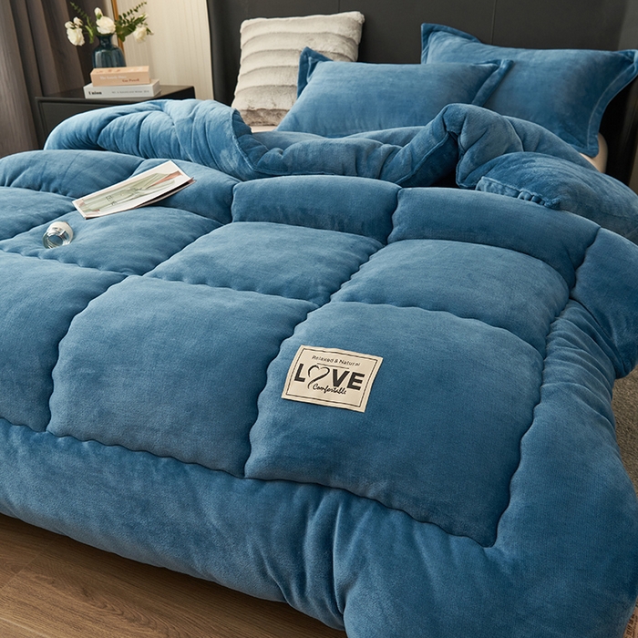 91家纺网 家纺一手货源 找家纺 （总）畅销被业 2025新款双面牛奶绒冬被被子被芯