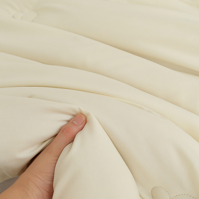 91家纺网 家纺一手货源 找家纺 棠婷 2025新款A类亲肤大豆被被子被芯 米色