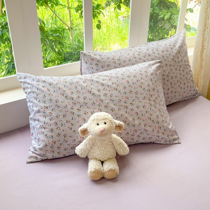 91家纺网 家纺一手货源 找家纺 柠馨 2025秋冬新款全棉印花四件套 浅黛 