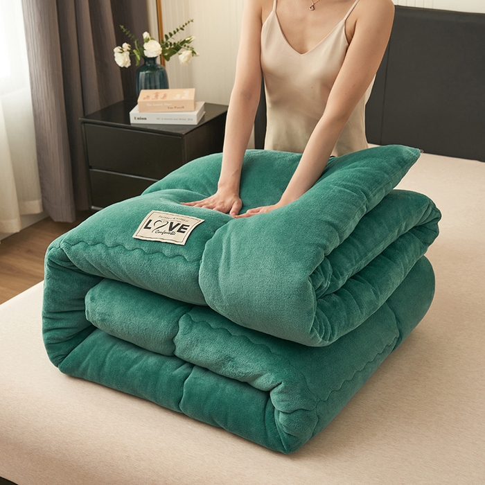 91家纺网 家纺一手货源 找家纺 （总）畅销被业 2025新款双面牛奶绒冬被被子被芯