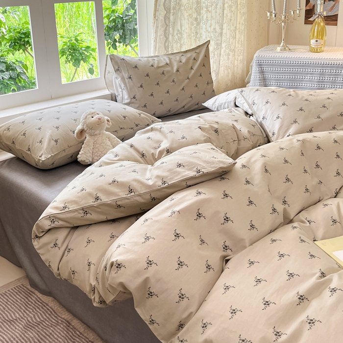 91家纺网 家纺一手货源 找家纺 柠馨 2025秋冬新款全棉印花四件套 日光漫游