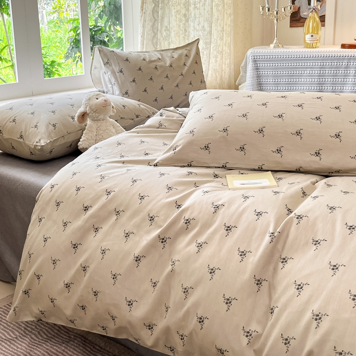 91家纺网 家纺一手货源 找家纺 柠馨 2025秋冬新款全棉印花四件套 日光漫游