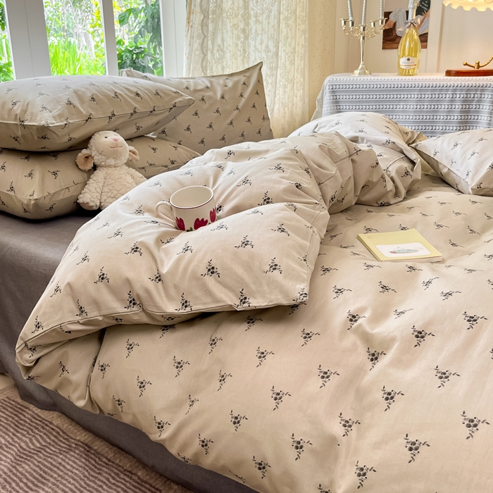 91家纺网 家纺一手货源 找家纺 柠馨 2025秋冬新款全棉印花四件套 日光漫游