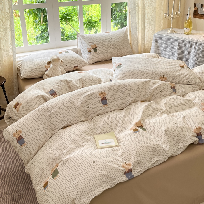 91家纺网 家纺一手货源 找家纺 柠馨 2025秋冬新款全棉印花四件套 拾光象