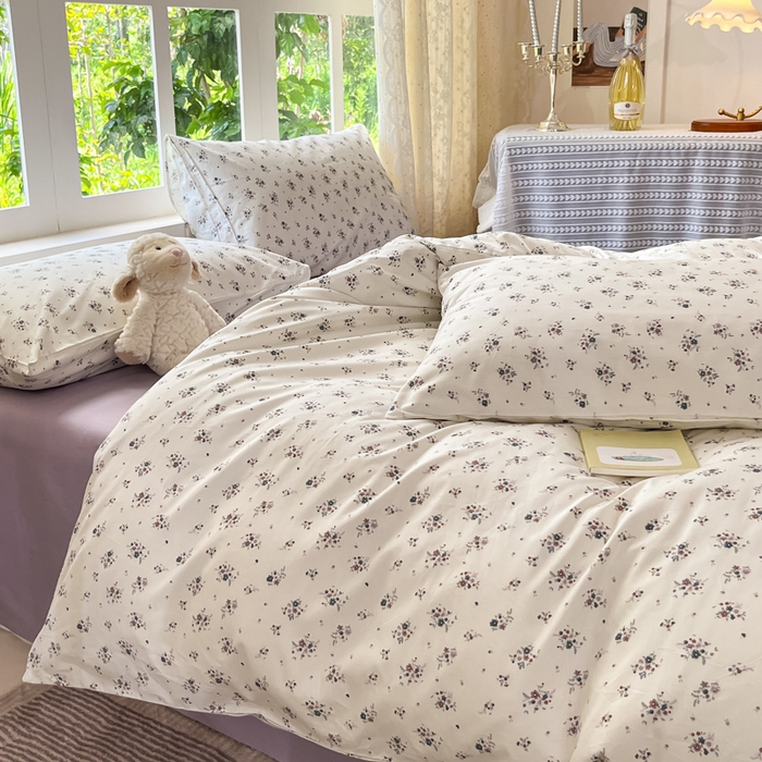 91家纺网 家纺一手货源 找家纺 柠馨 2025秋冬新款全棉印花四件套 疏影