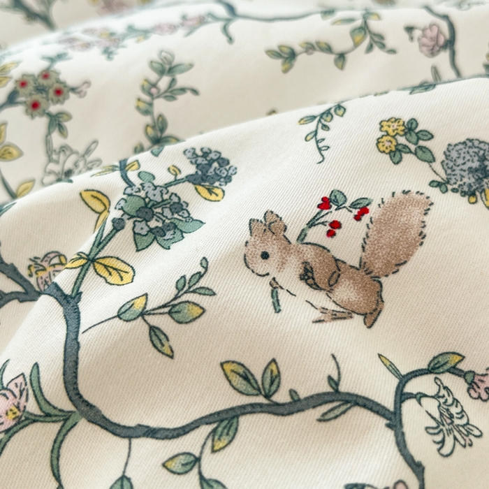 91家纺网 家纺一手货源 找家纺 柠馨 2025秋冬新款全棉印花四件套 微醺午后