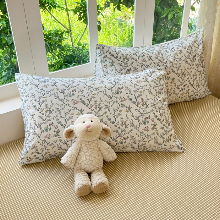 91家纺网 家纺一手货源 找家纺 柠馨 2025秋冬新款全棉印花四件套 微醺午后