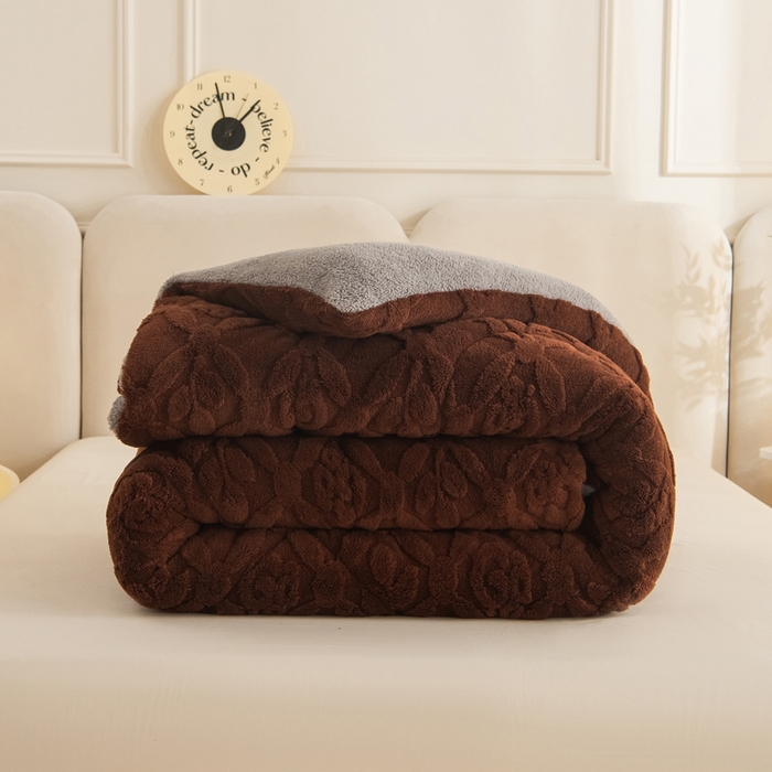 91家纺网 家纺一手货源 找家纺 （总）畅销被业 2025新款跨境外贸塔芙绒羊羔绒提花系列冬被子被芯