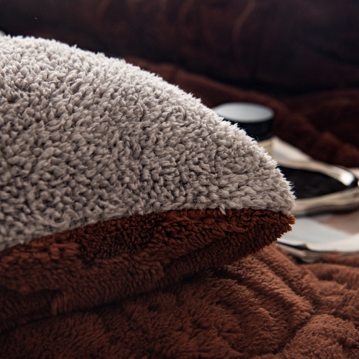 91家纺网 家纺一手货源 找家纺 （总）畅销被业 2025新款跨境外贸塔芙绒羊羔绒提花系列冬被子被芯