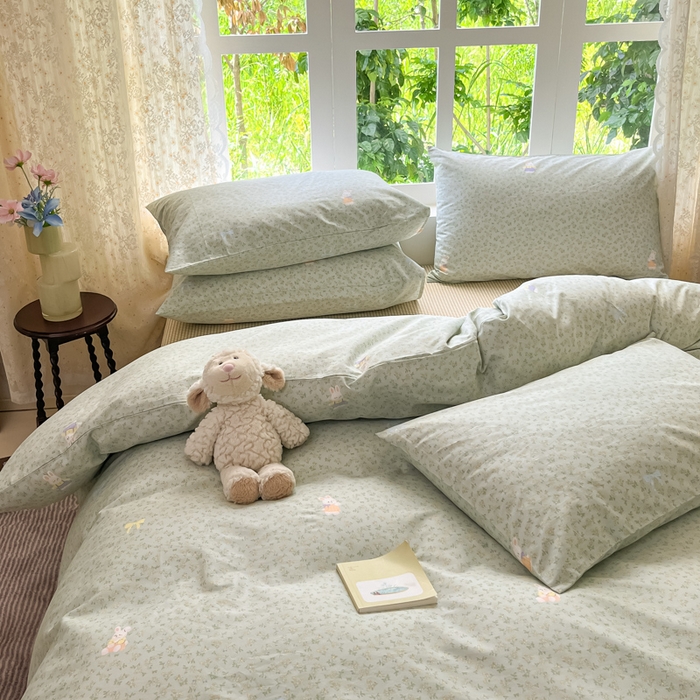 91家纺网 家纺一手货源 找家纺 柠馨 2025秋冬新款全棉印花四件套 小确信