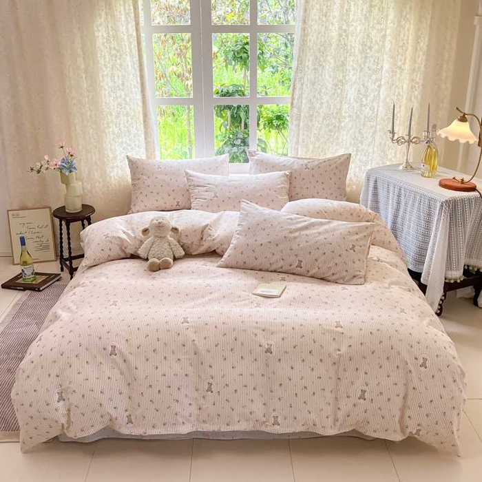 91家纺网 家纺一手货源 找家纺 （总）柠馨 2025秋冬新款全棉印花四件套