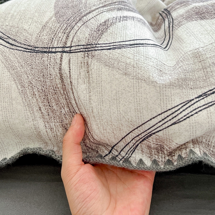 91家纺网 家纺一手货源 找家纺 品乐家纺 2025秋冬全棉加厚磨毛贝壳边四件套 叙晚-白