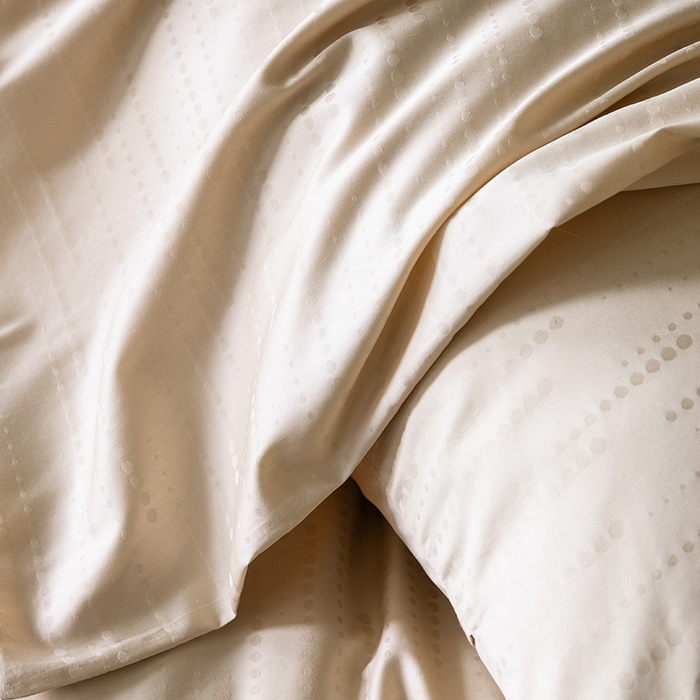 91家纺网 家纺一手货源 找家纺 立奥被业 2025新款60支全棉贡缎提花四件套 渐渐