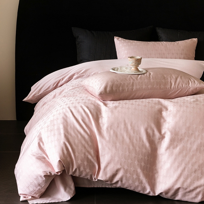 立奥被业 2025新款60支全棉贡缎提花四件套 曲曲