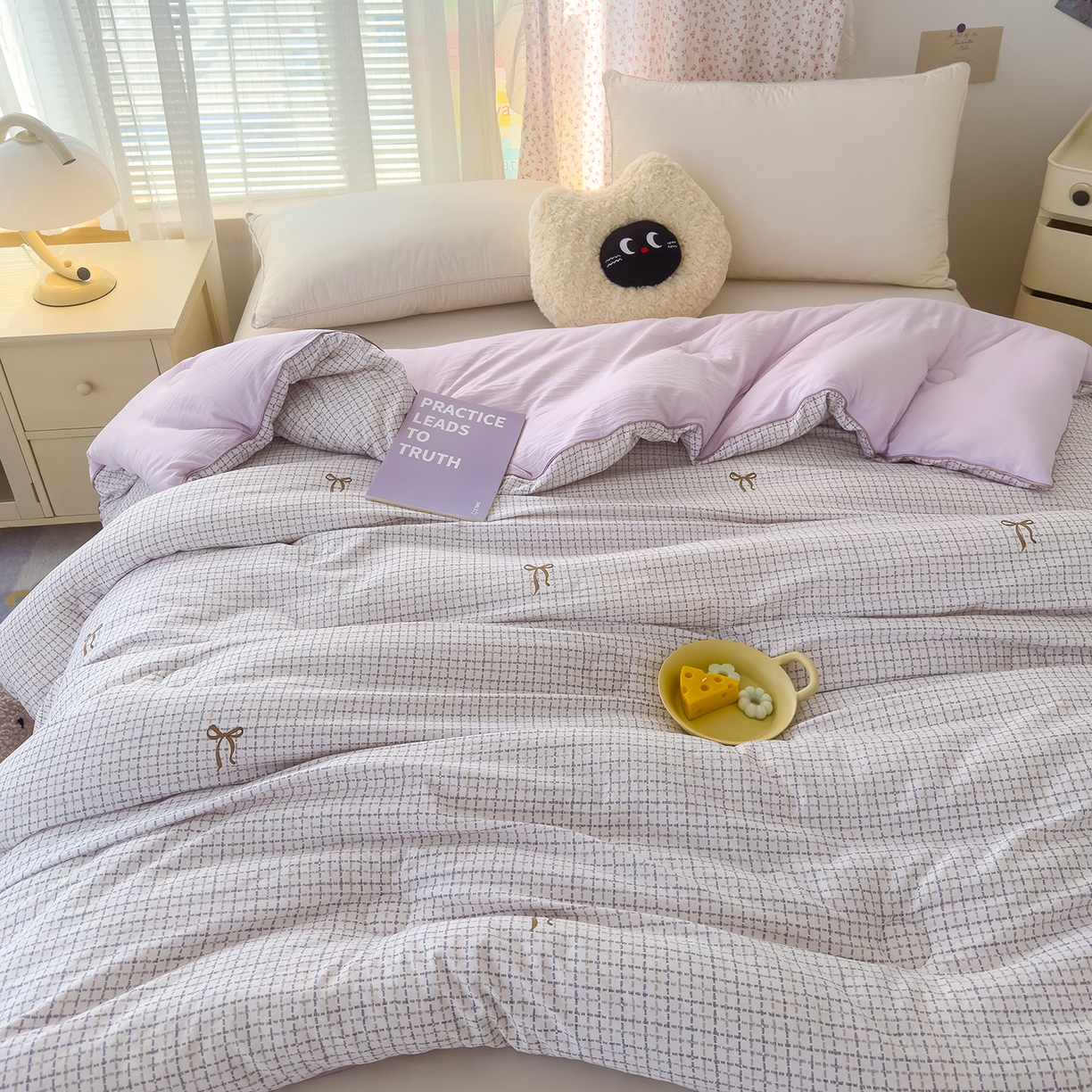 91家纺网 家纺一手货源 找家纺 （总）蓝冰家纺 2025新款亚朵棉印花大豆冬被被子被芯