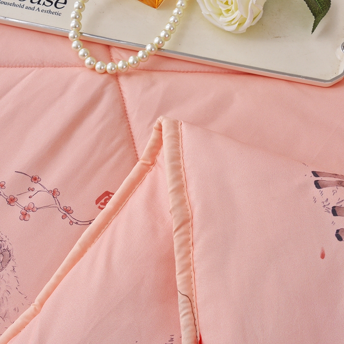 91家纺网 家纺一手货源 找家纺 香港拉菲伯爵集团有限公司 2025新款羊毛被芯 国风粉羊