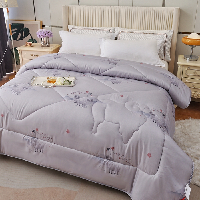 91家纺网 家纺一手货源 找家纺 香港拉菲伯爵集团有限公司 2025新款羊毛被芯 国风灰羊