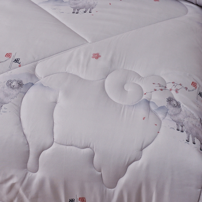 91家纺网 家纺一手货源 找家纺 香港拉菲伯爵集团有限公司 2025新款羊毛被芯 国风灰羊