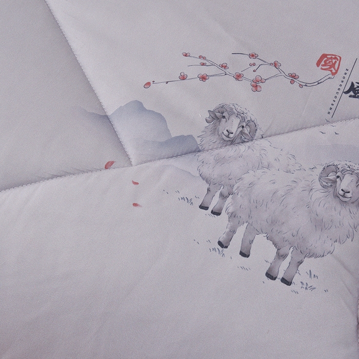 91家纺网 家纺一手货源 找家纺 香港拉菲伯爵集团有限公司 2025新款羊毛被芯 国风灰羊